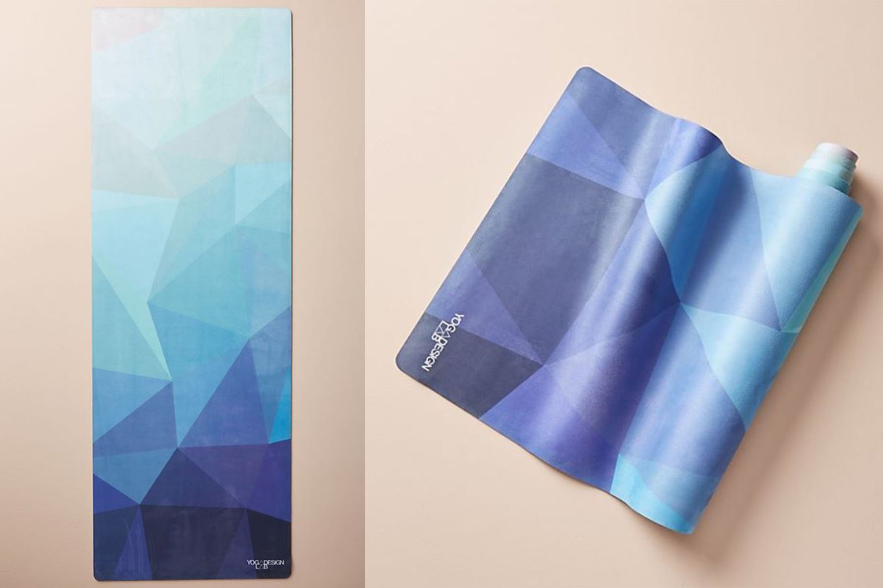 blue yoga mat