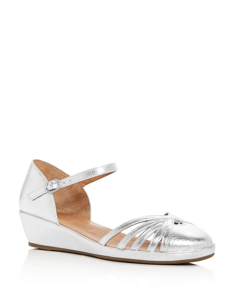 silver mary jane demi wedge