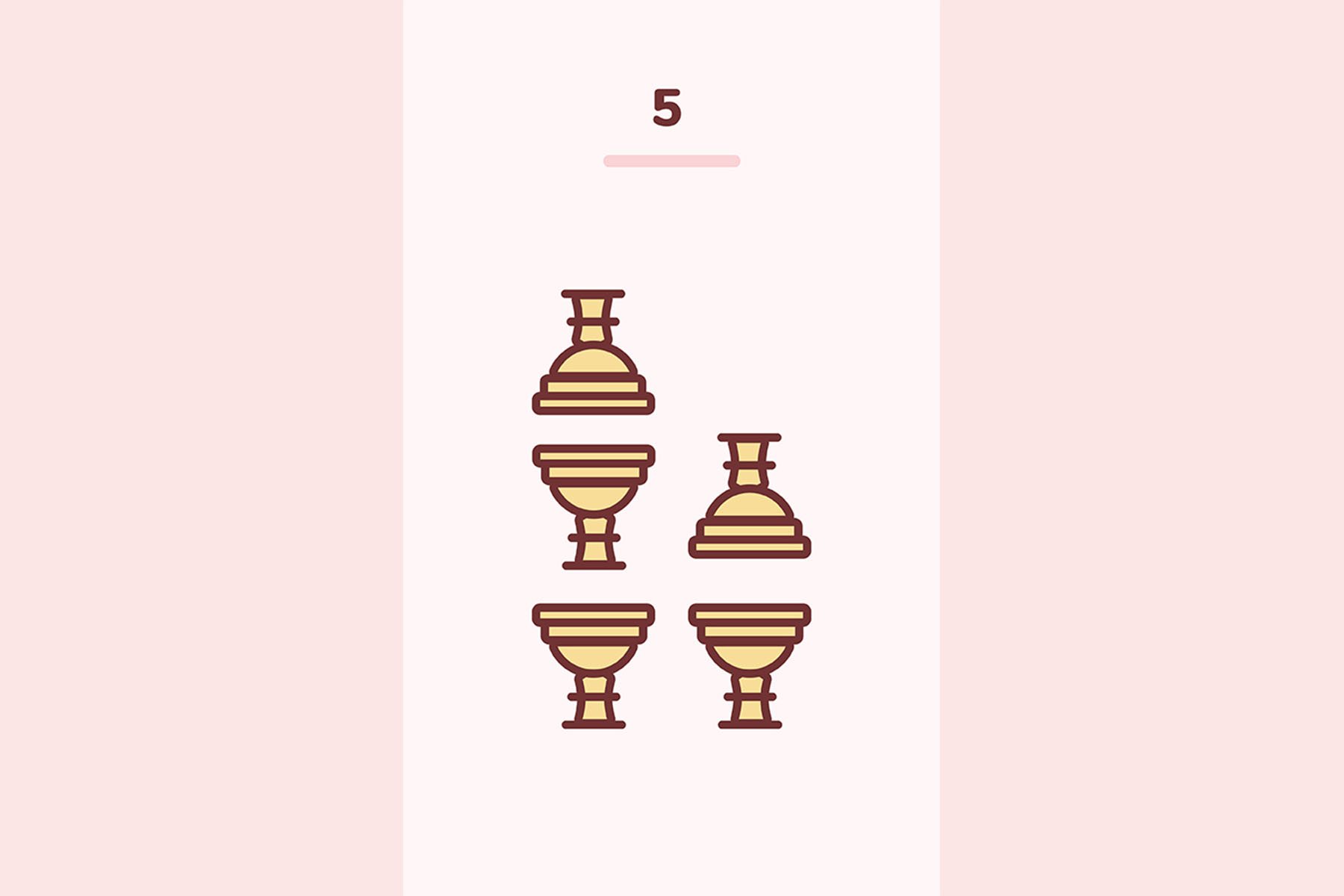 five of cups