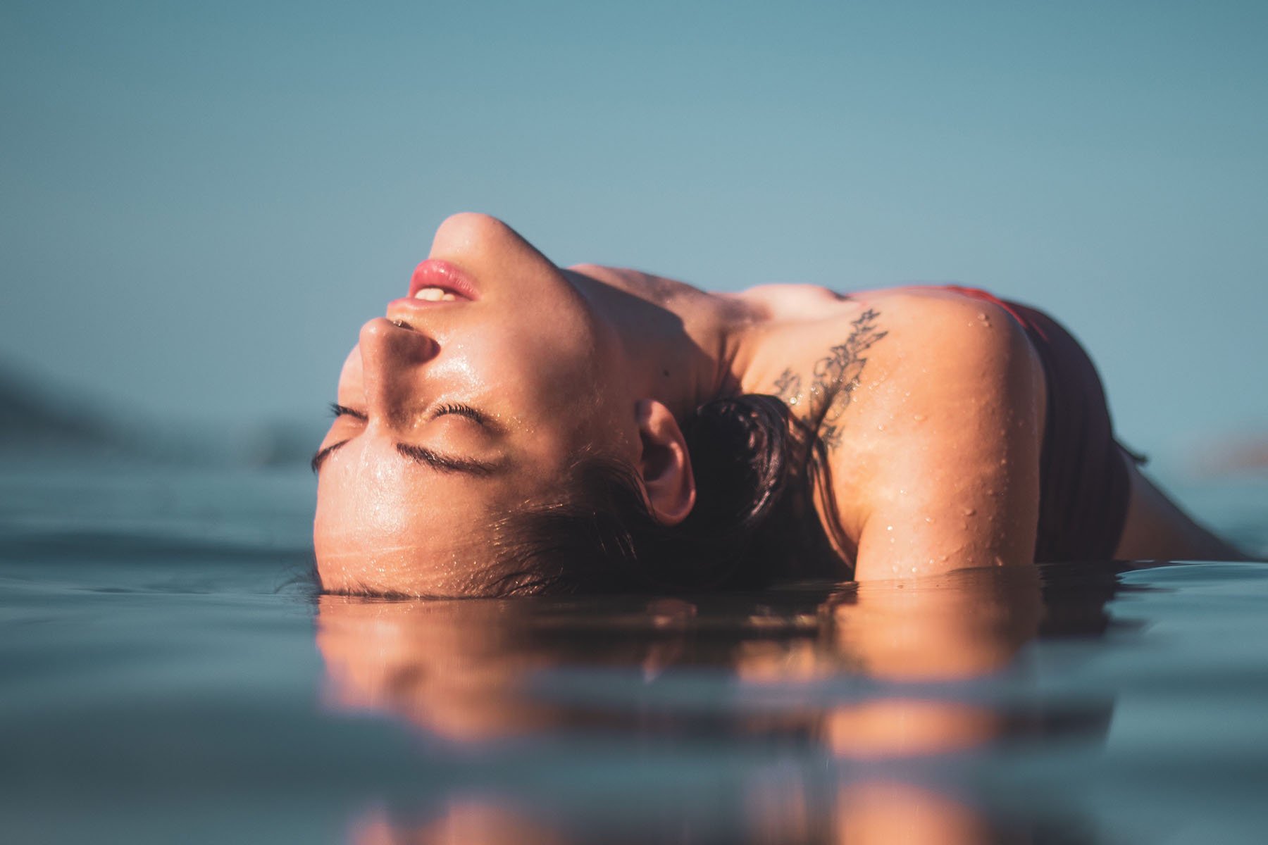 woman in water