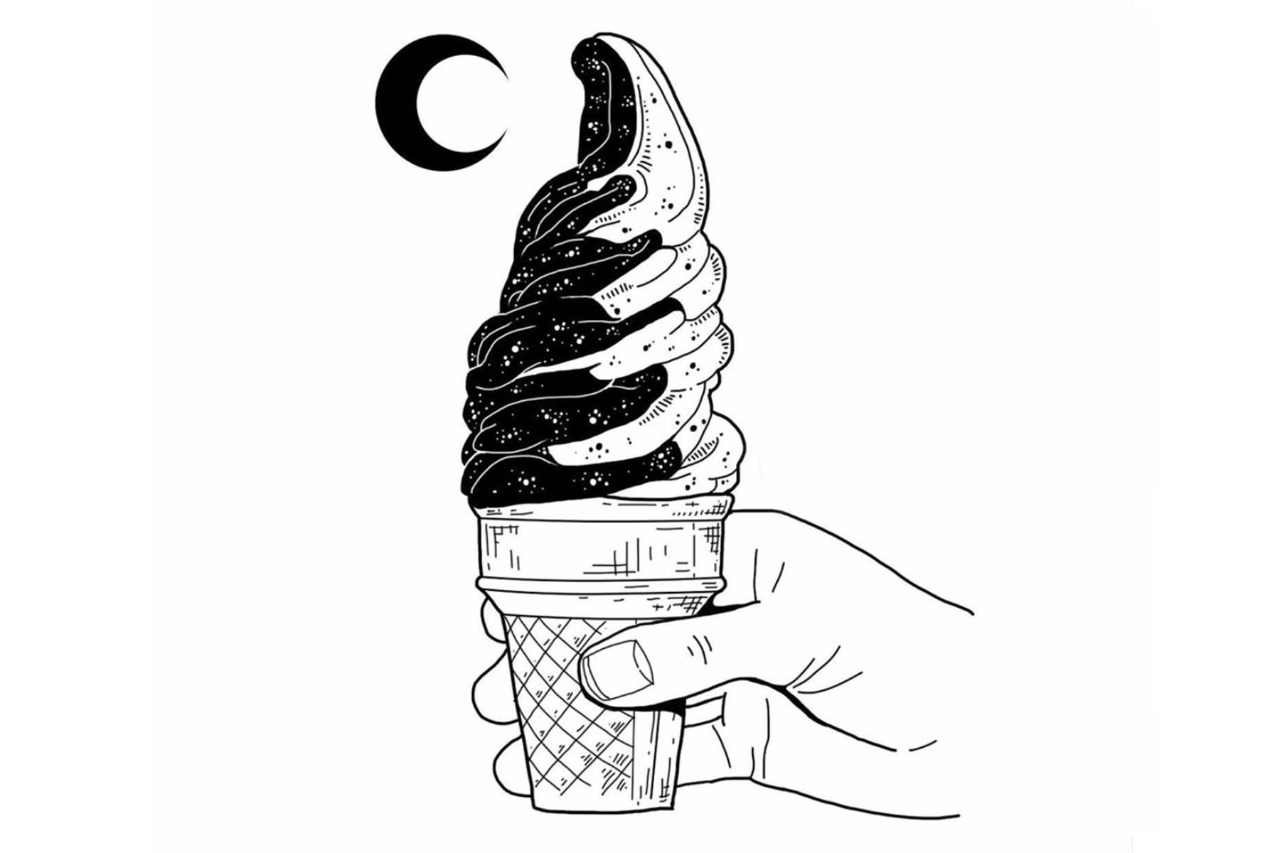 Рисунки черной пастой